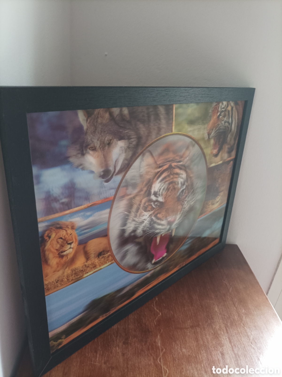 Segunda mano: Cuadro 3D Lenticular Animales Salvajes - 43x33 cm - Foto 3