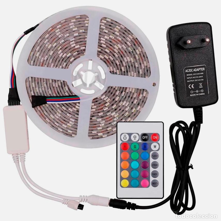 Segunda Mano: Tira de luces LED 2835 de 5 metros impermeable | Con adaptador a la corriente