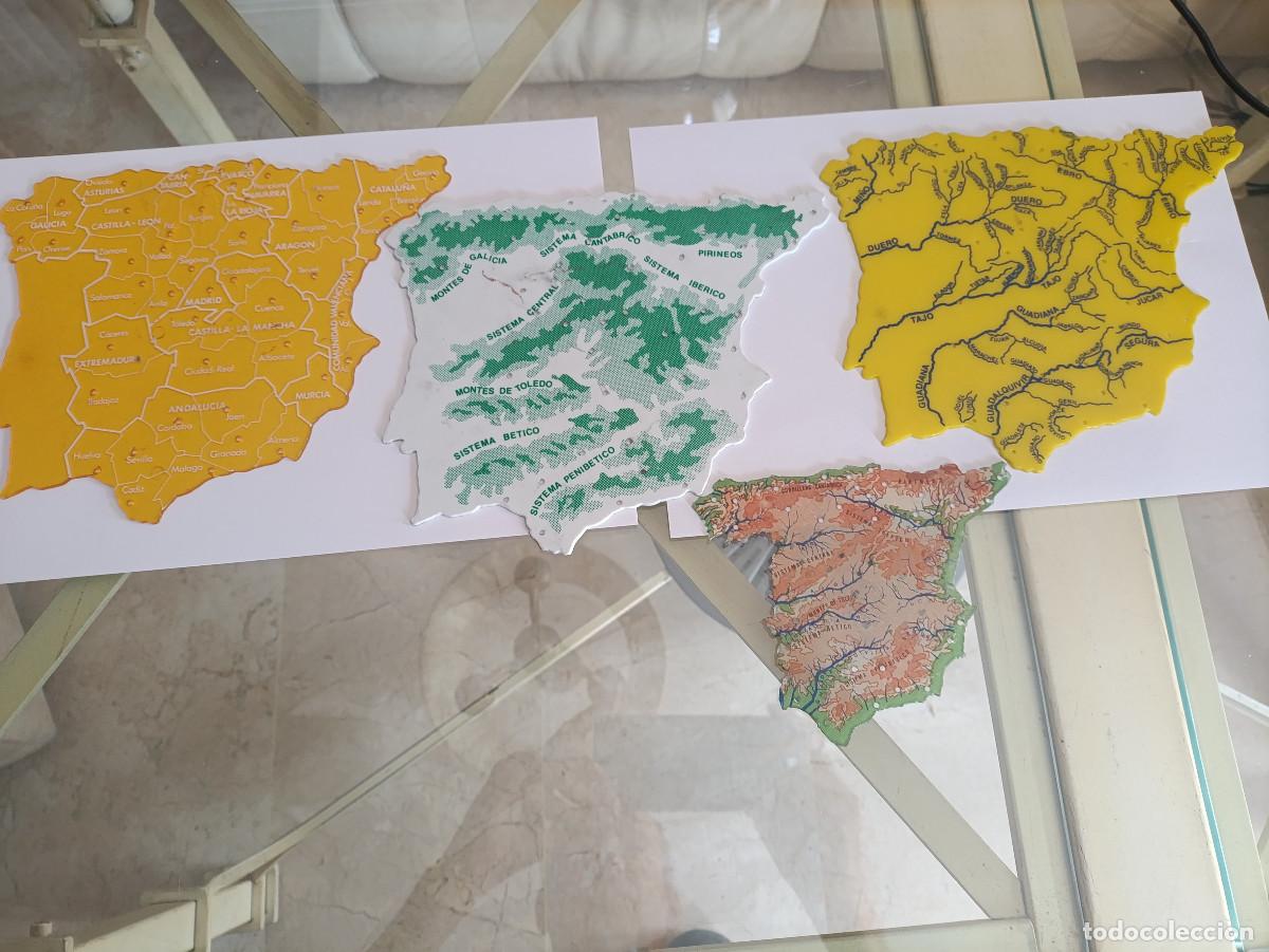 Segunda mano: ANTIGUA PLANTILLAS MAPAS ESCOLAR ESPA&Ntilde;A - Foto 1