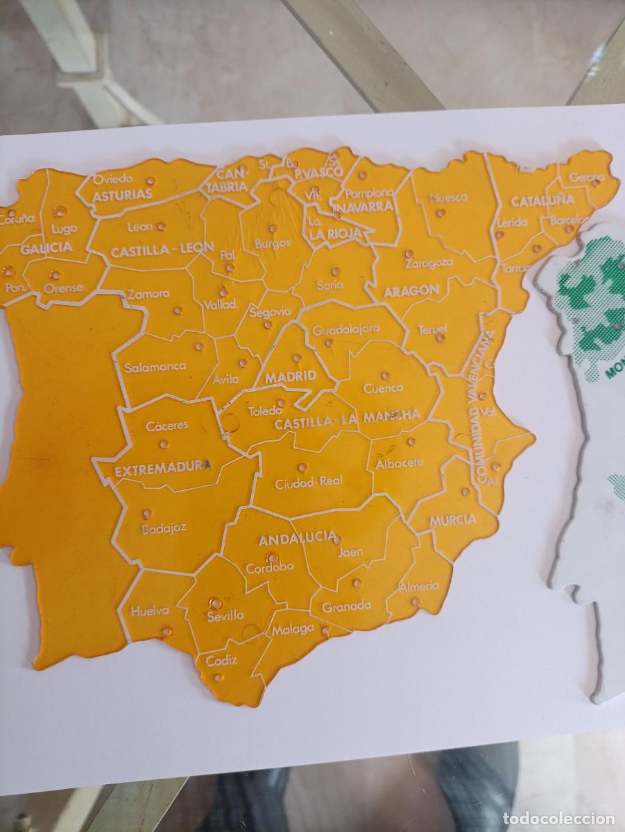 Segunda mano: ANTIGUA PLANTILLAS MAPAS ESCOLAR ESPA&Ntilde;A - Foto 2