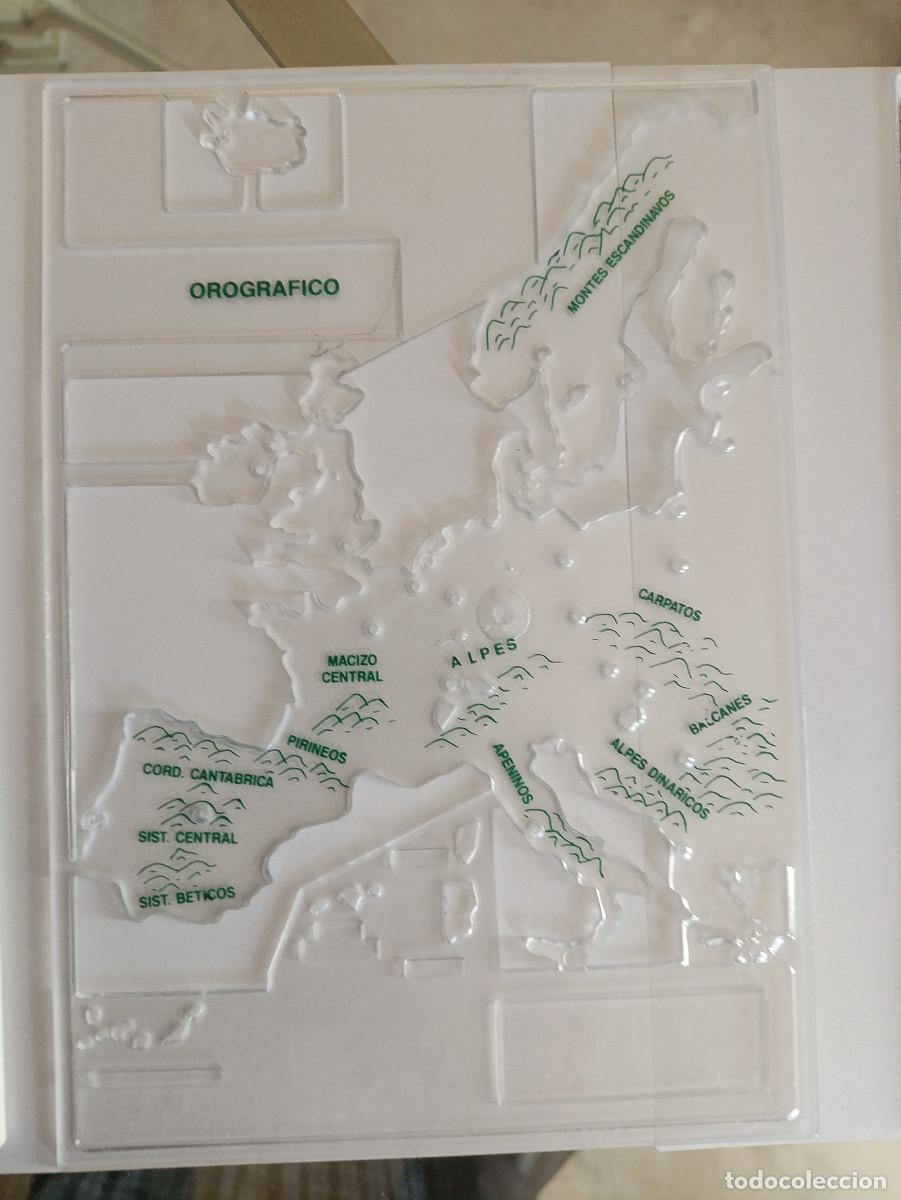 Segunda mano: ANTIGUAS PLANTILLAS MAPAS ESCOLAR EUROPA - Foto 3