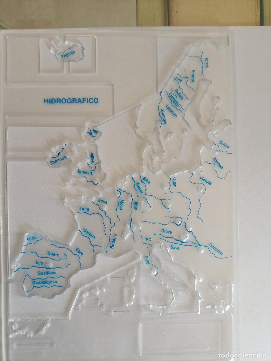 Segunda mano: ANTIGUAS PLANTILLAS MAPAS ESCOLAR EUROPA - Foto 4