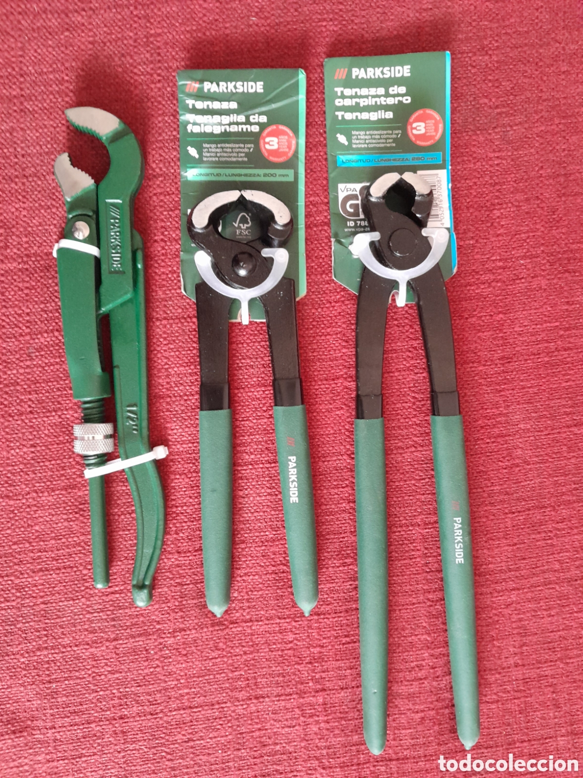 Segunda Mano: -Tenazas para carpintero y tenazas para tubo.