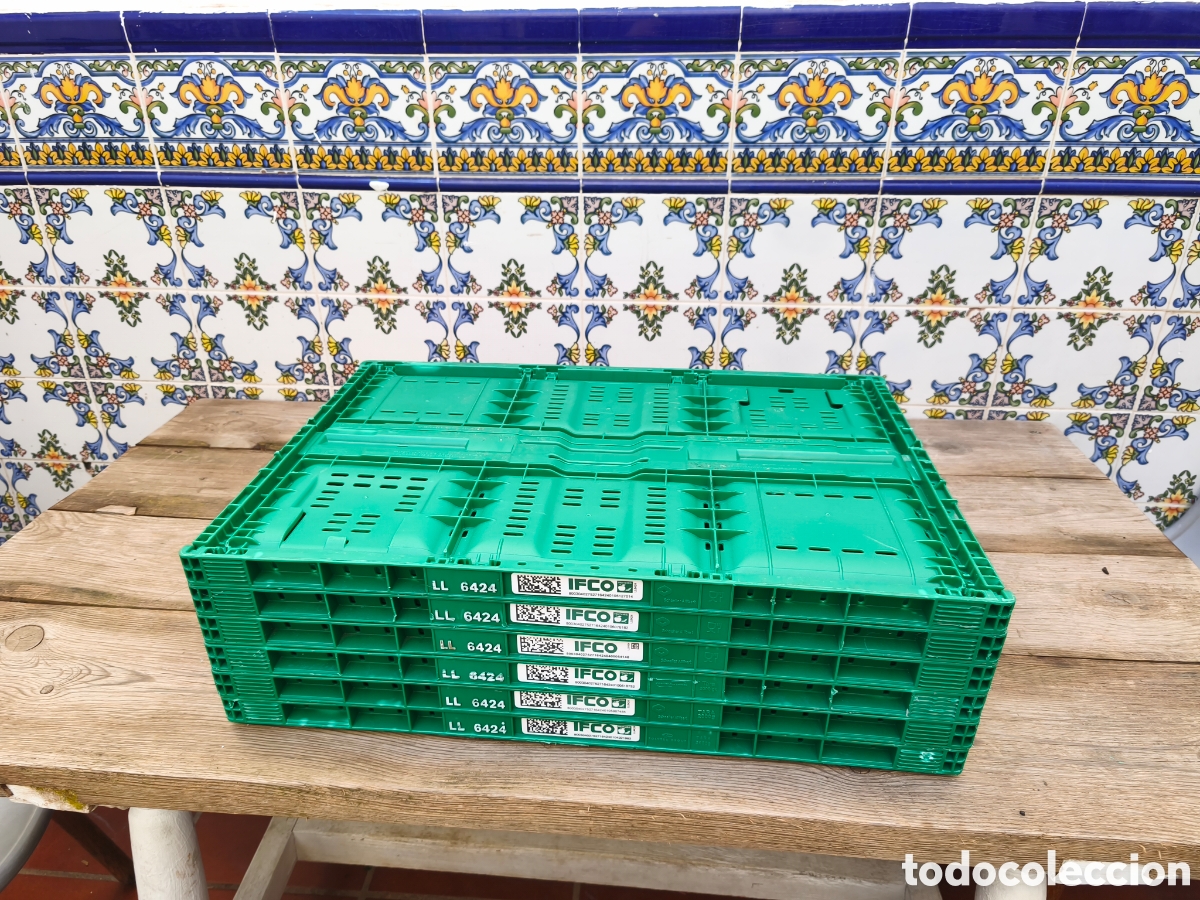 Segunda Mano: 6 cajas ifco 6428 verdes