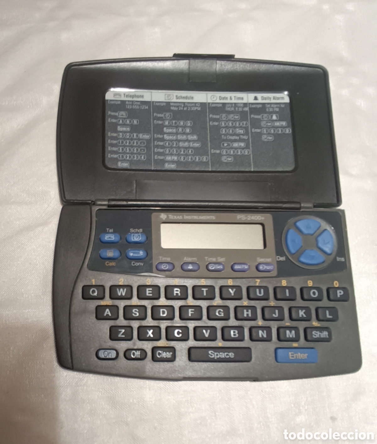 Segunda Mano: AGENDA Texas Instruments PS-2400, Reloj, Gu&iacute;a Tel&eacute;fonos, Agenda Organizadora, Calculadora FUNCIONAND