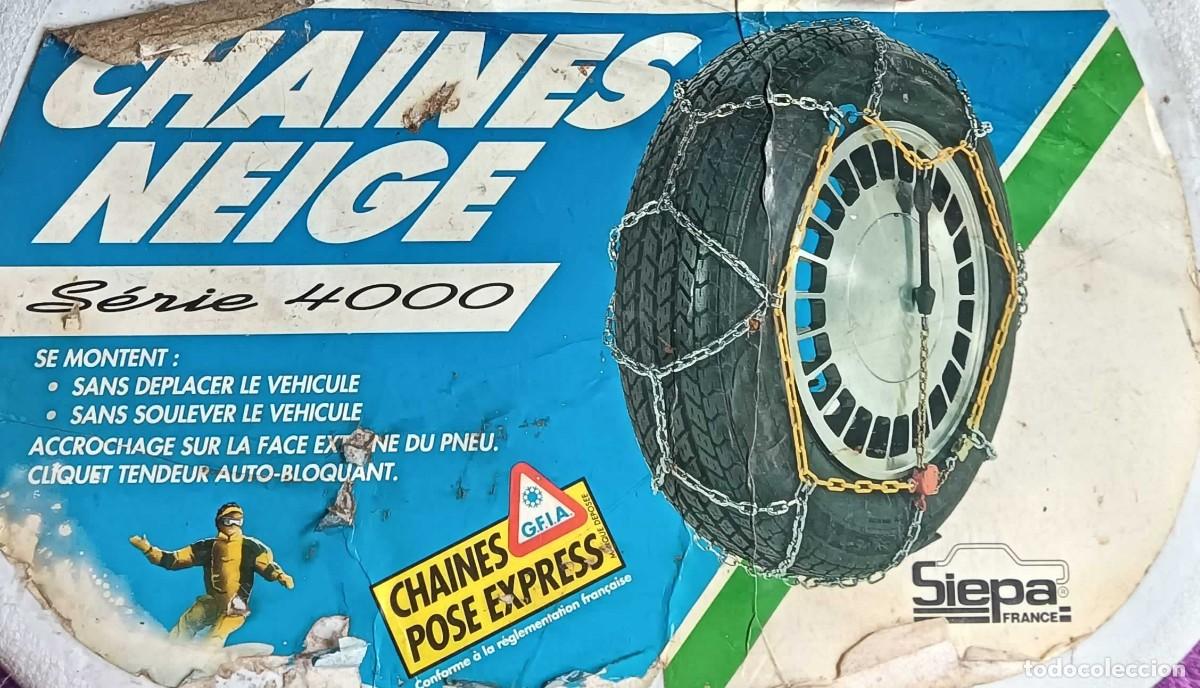 Segunda Mano: Cadenas de nieve Siepa Serie 4000 Pose Express &ndash; 13&rdquo; 14&rdquo; 15&rdquo; &ndash; Montaje r&aacute;pido, A&ntilde;os 80/90