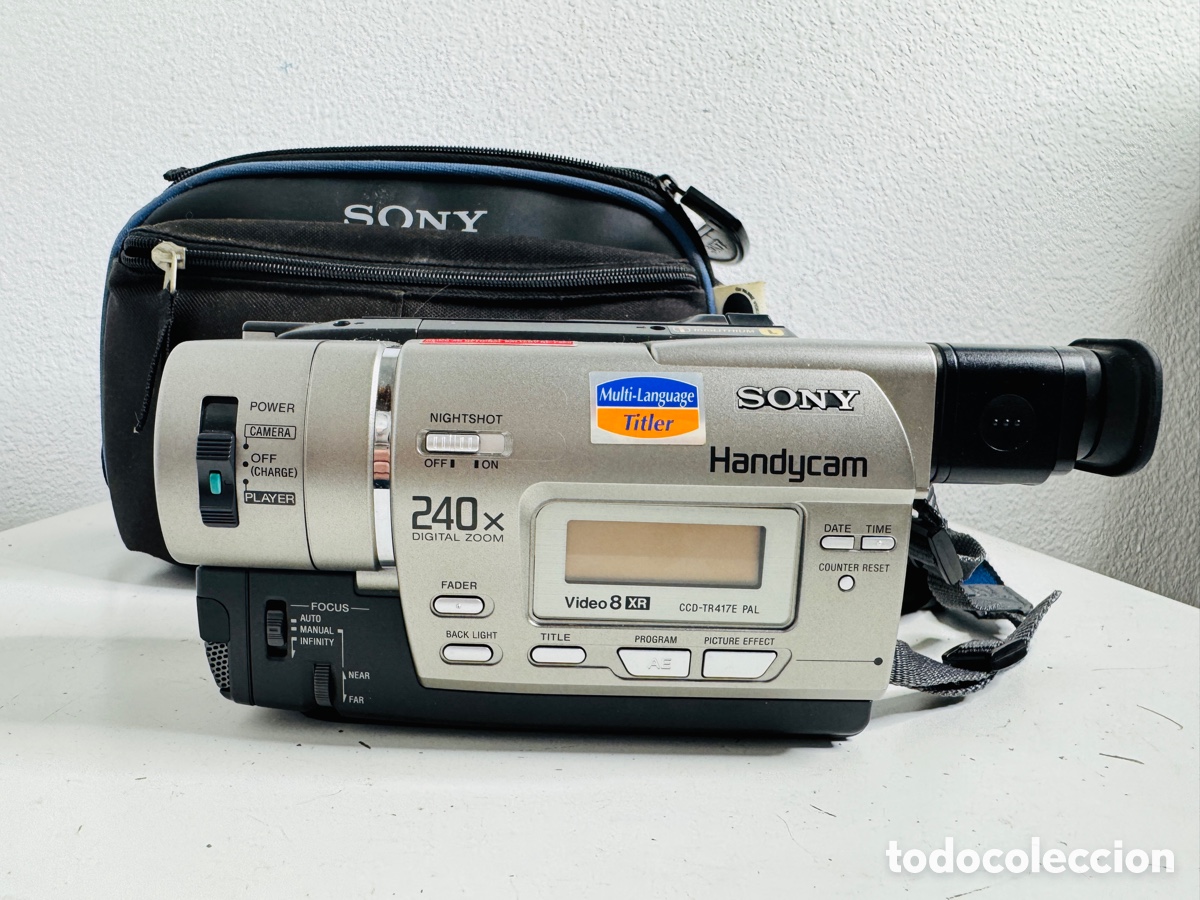 Segunda Mano: Sony Handycam CCD-TR417E Camcorder Video8 XR Tape Night Vision 40x Zoom + Extras