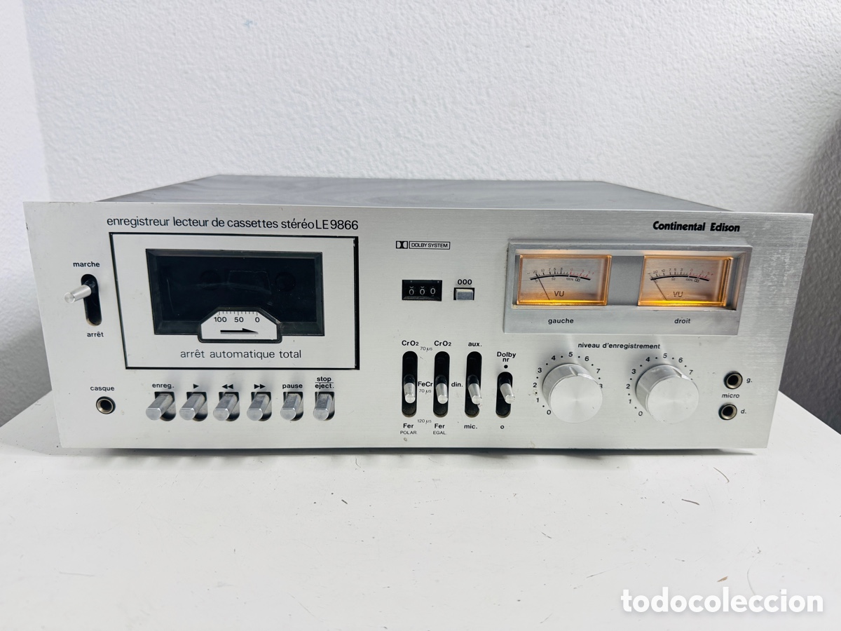 Segunda Mano: Continental Edison LE 9866 Stereo Cassette Deck Hifi Vintage No Funciona