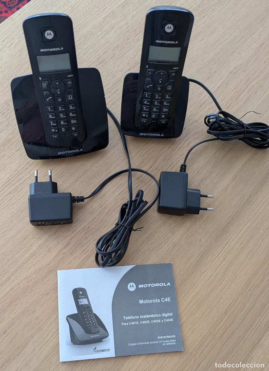 Segunda Mano: Juego de 2 tel&eacute;fonos inal&aacute;mbricos digitales Morotola C4E