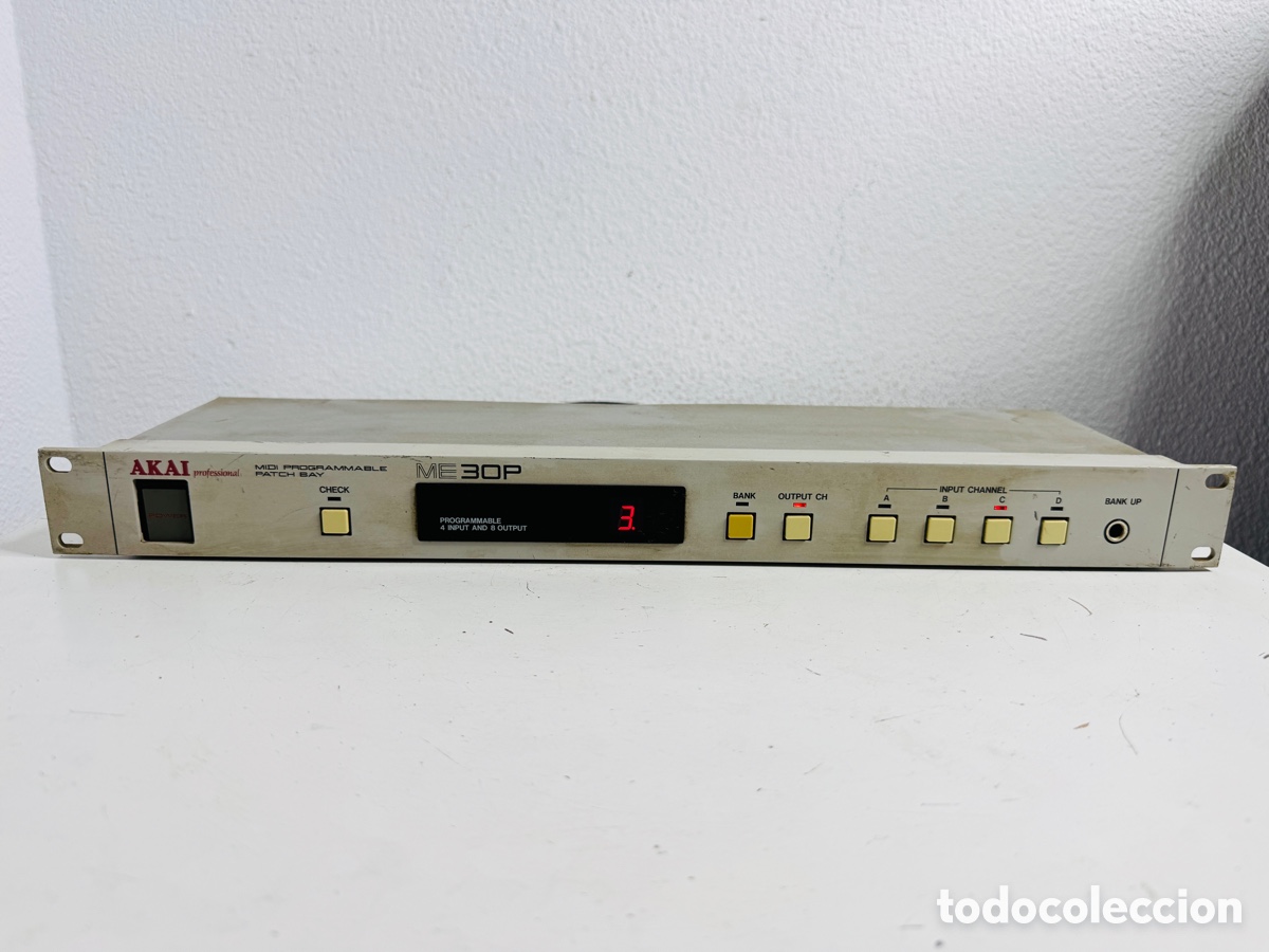 Segunda Mano: AKAI ME 30P MIDI Programmable Patch Bay 4in 8out Rack Unit Solo Piezas
