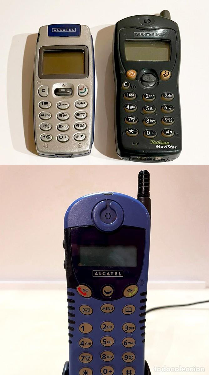 Segunda Mano: Lote 3 m&oacute;viles Alcatel Vintage