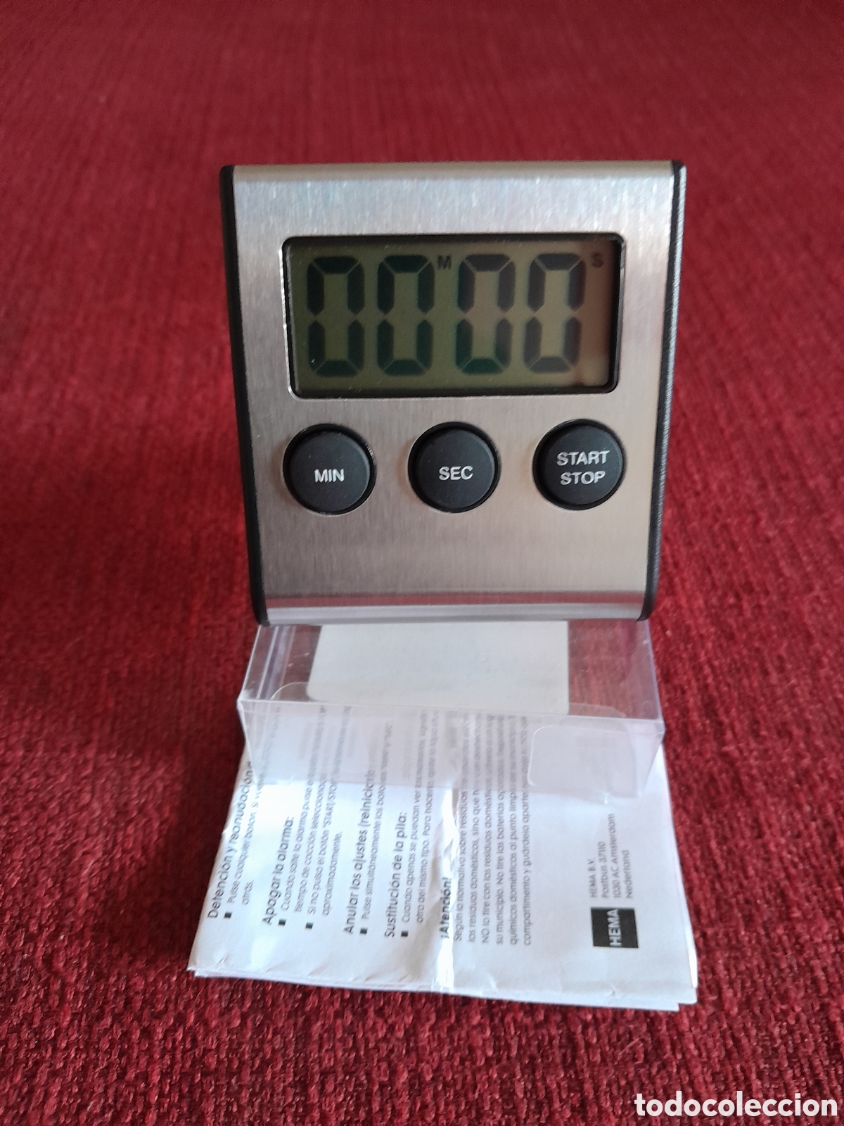 Segunda Mano: Minutero-Temporizador digital HEMA magn&eacute;tico.