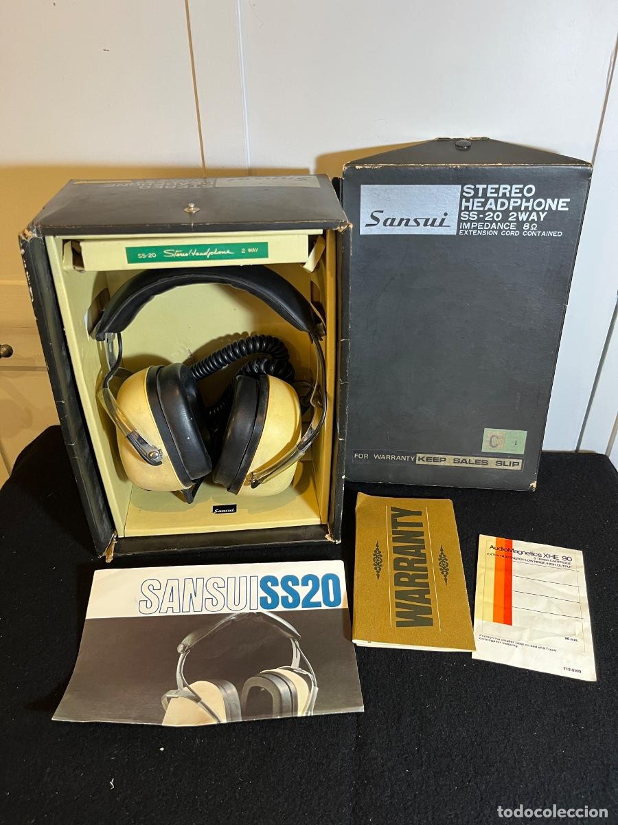 Second-Hand: Auriculares Sansui SS-20 2-Way vintage Jap&oacute;n Hi-Fi a&ntilde;os 70 con caja original