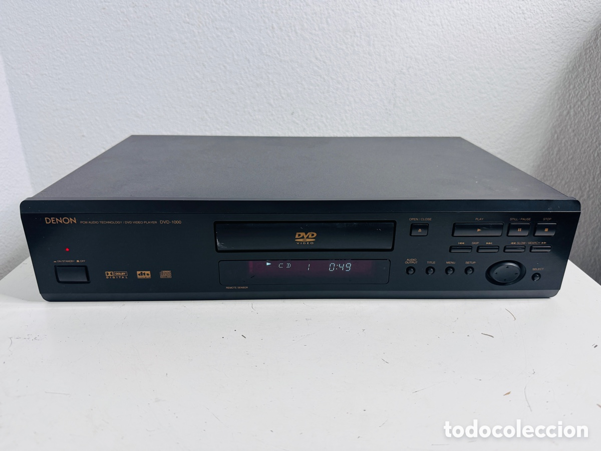 Segunda Mano: Reproductor de DVD DENON DVD-1000 sin control remoto probado funcionando. Bandeja cuesta abrir