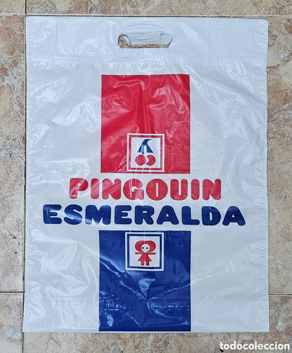 Segunda Mano: ANTIGUA Y DIFICIL BOLSA GRANDE DE PINGOUIN ESMERALDA