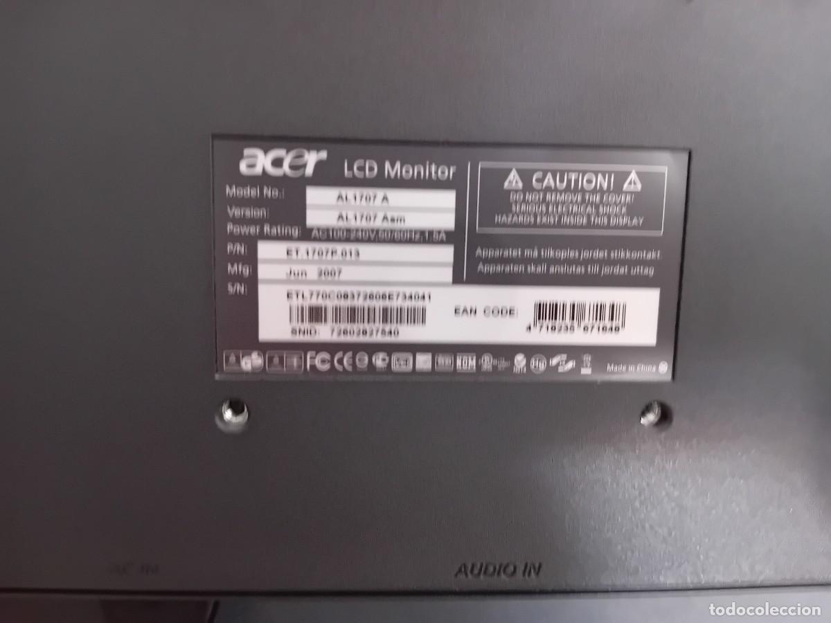 Segunda mano: Monitor ACER 16&rdquo; 2007 - Foto 3