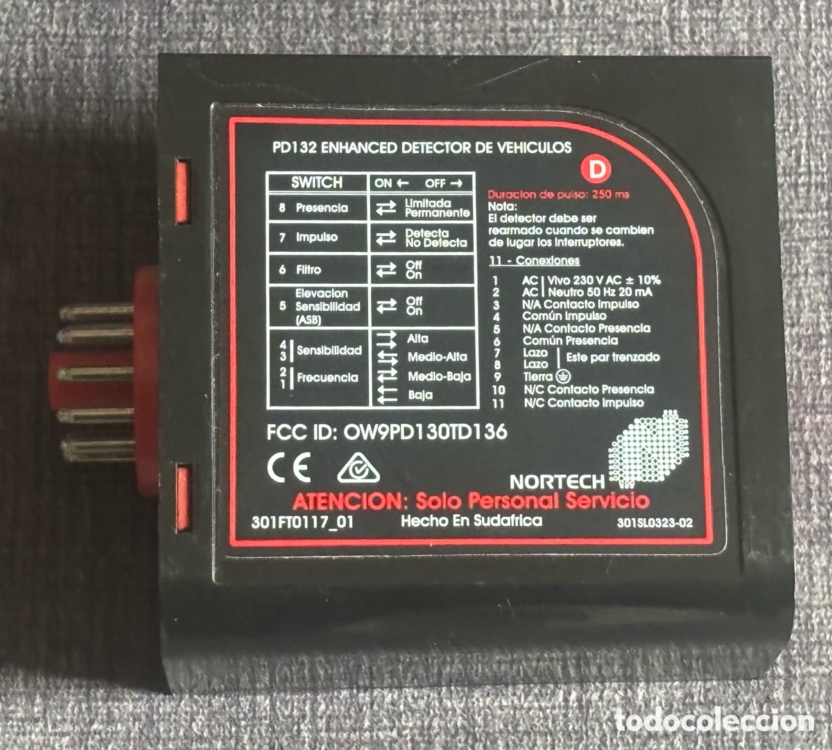 Segunda Mano: Detector de Veh&iacute;culos por Lazo Inductivo Nortech PD132 (230V AC) | Probado