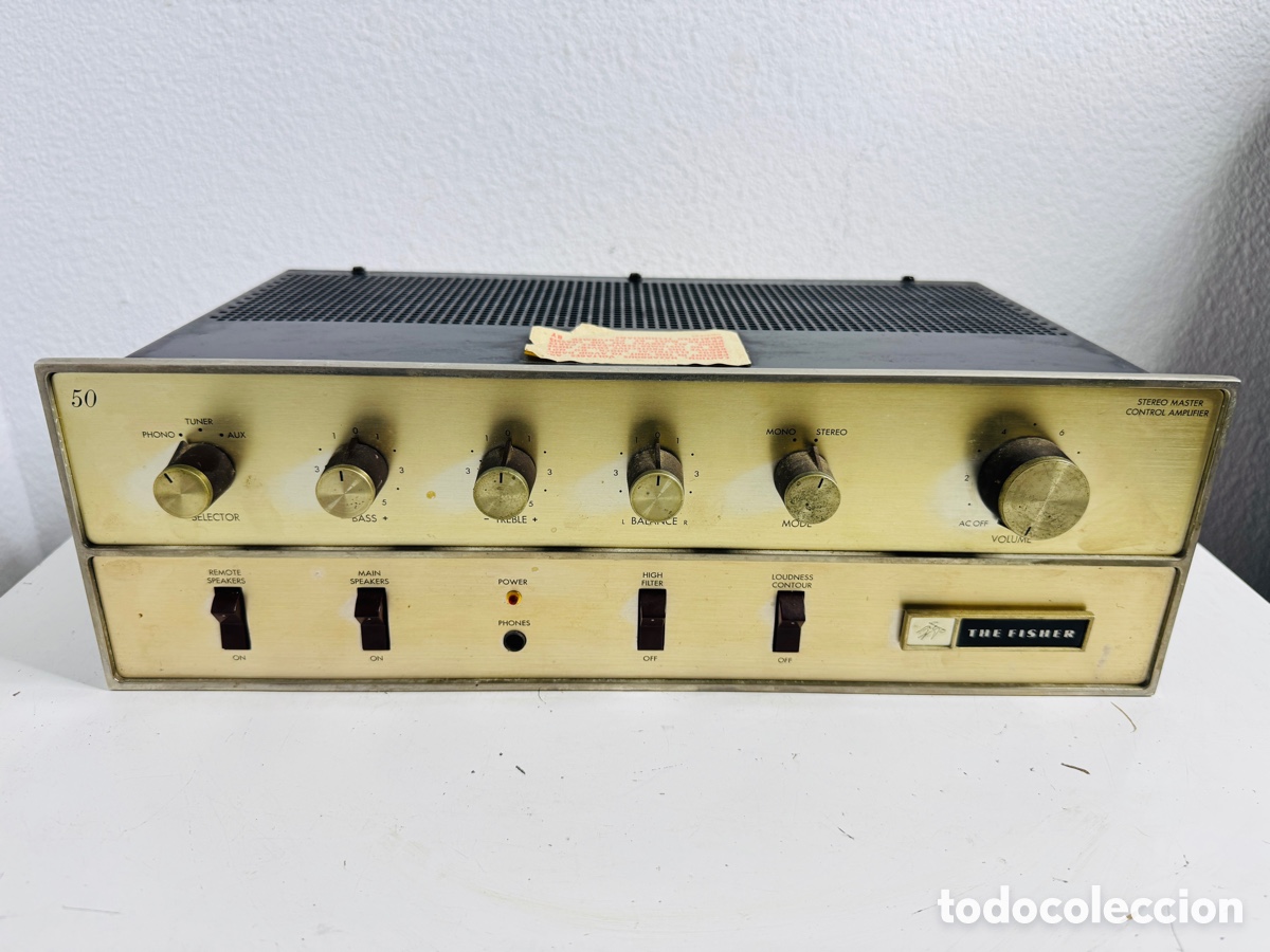 Segunda Mano: The Fisher TX-50 Stereo Master Control Amplifier New York Hifi Vintage No Tested
