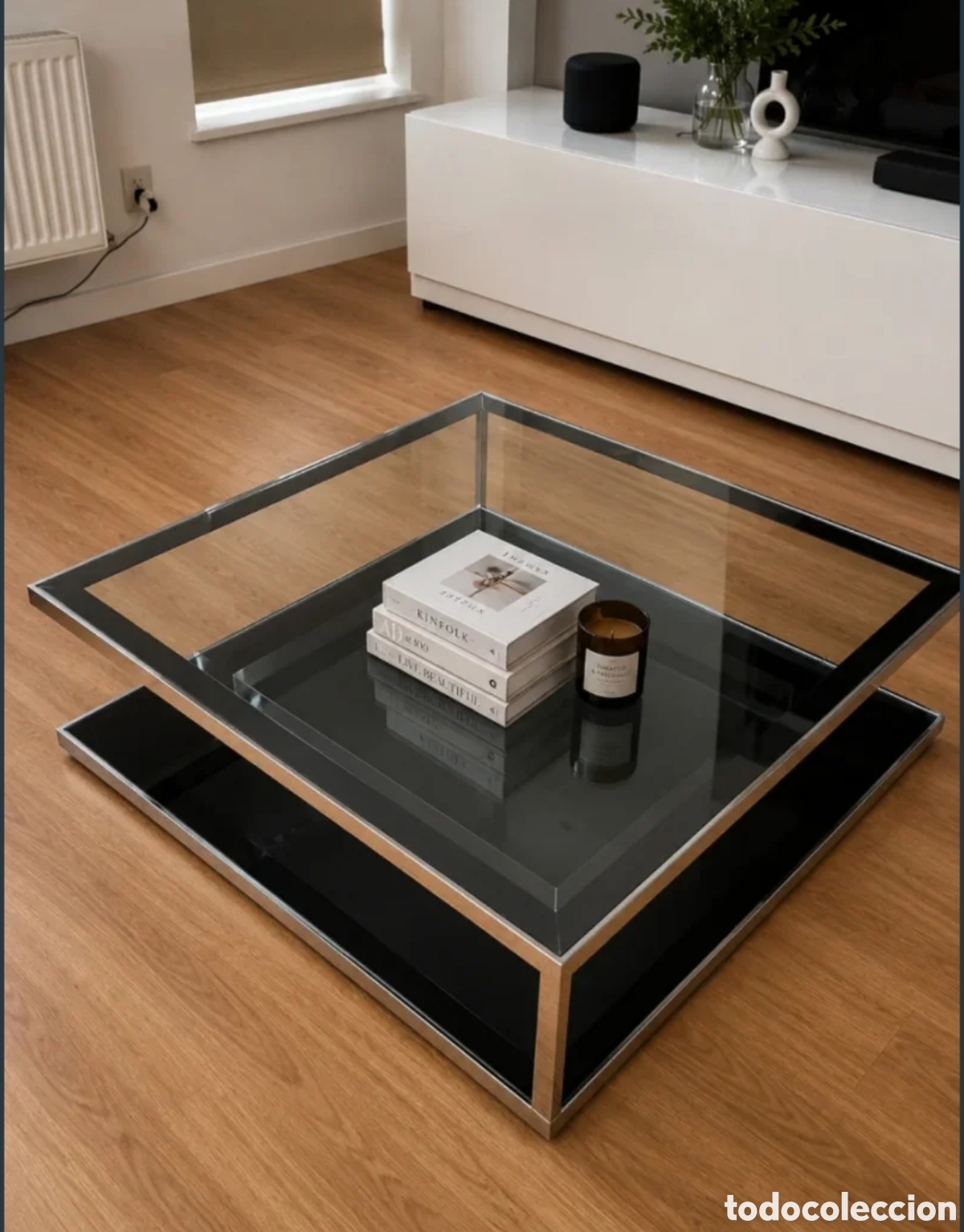 Segunda Mano: Mesa Centro Avant Haus original Cristal y Metal