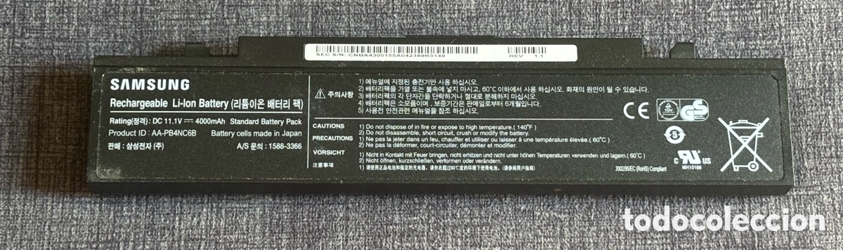 Segunda Mano: Bater&iacute;a Original Samsung AA-PB4NC6B 11.1V 4000mAh Con Indicador LED Testeada