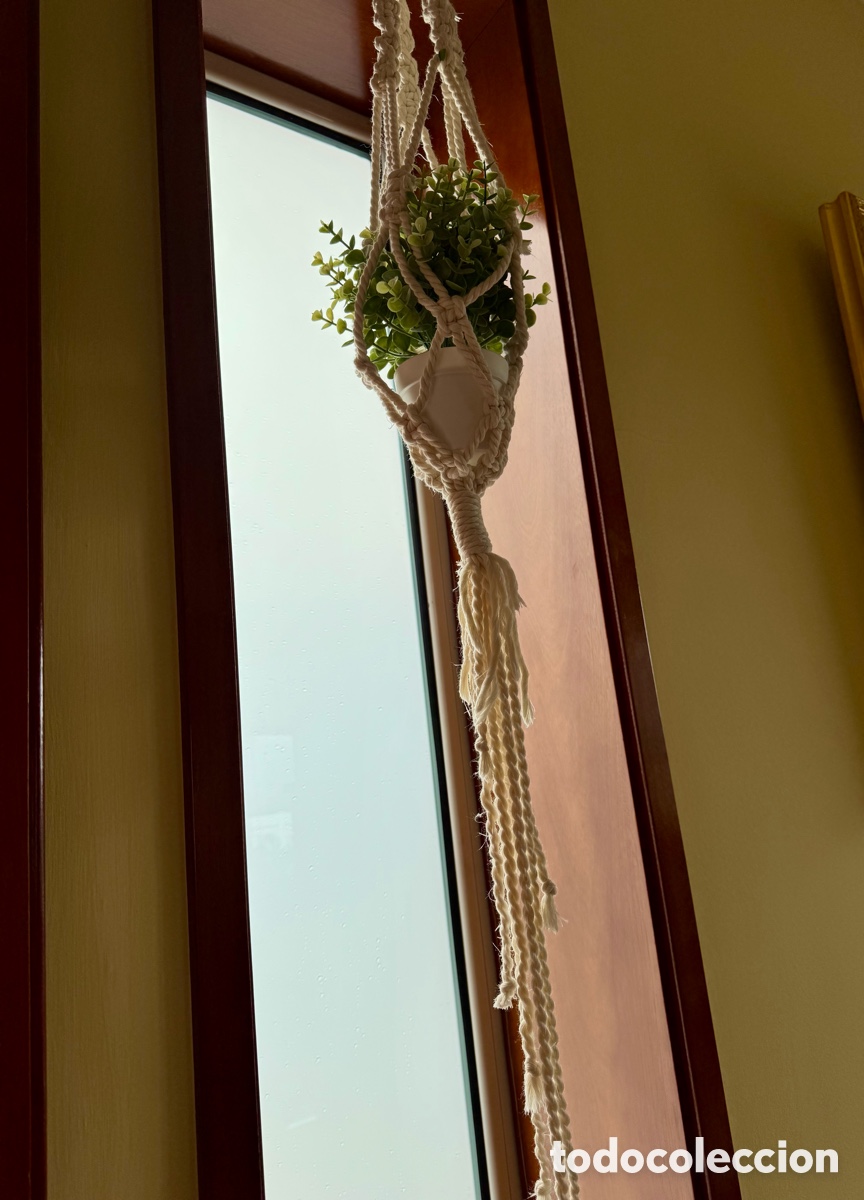 Segunda mano: CESTA COLGANTE DE MACRAM&Eacute; - Foto 3