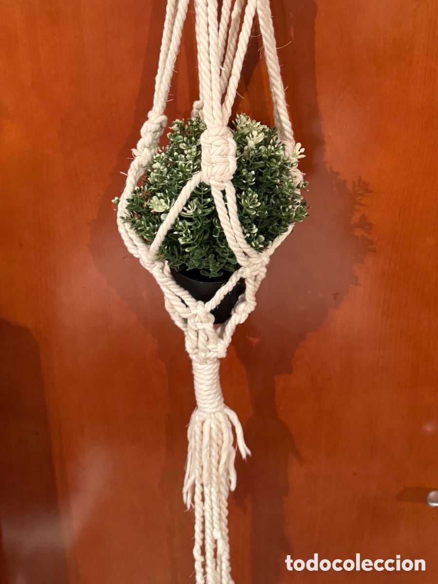Segunda mano: CESTA COLGANTE DE MACRAM&Eacute; - Foto 6