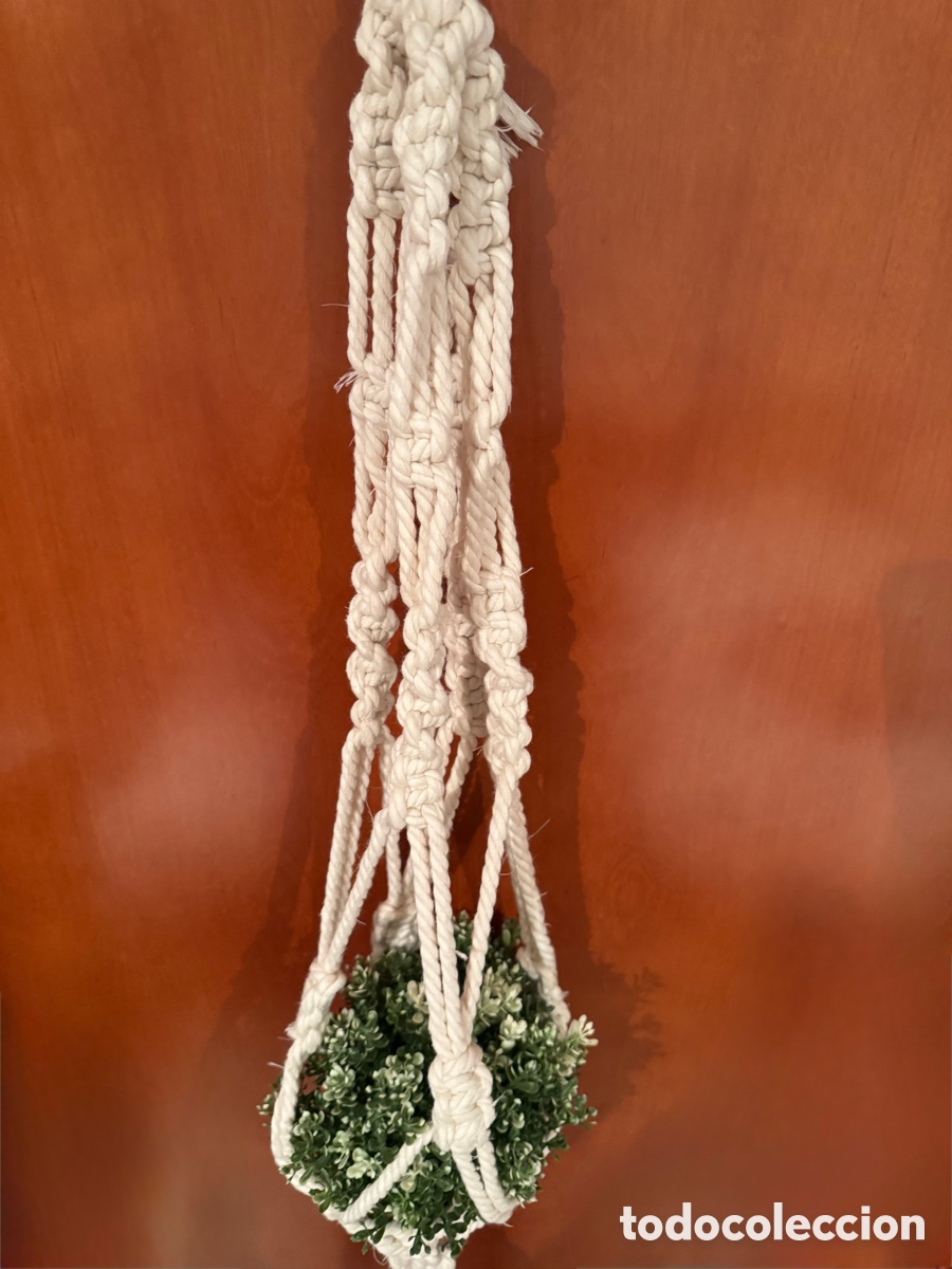 Segunda mano: CESTA COLGANTE DE MACRAM&Eacute; - Foto 7