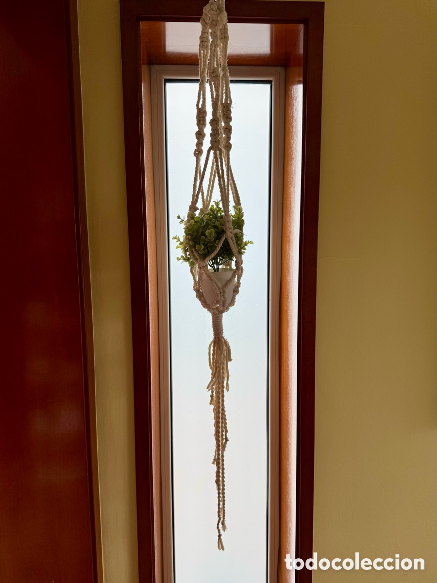 Segunda mano: CESTA COLGANTE DE MACRAM&Eacute; - Foto 1