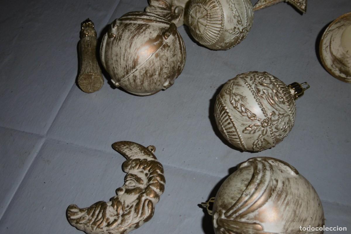 Segunda mano: LOTE DE ADORNOS DE NAVIDAD ROCOCO ANTIGUOS - Foto 4