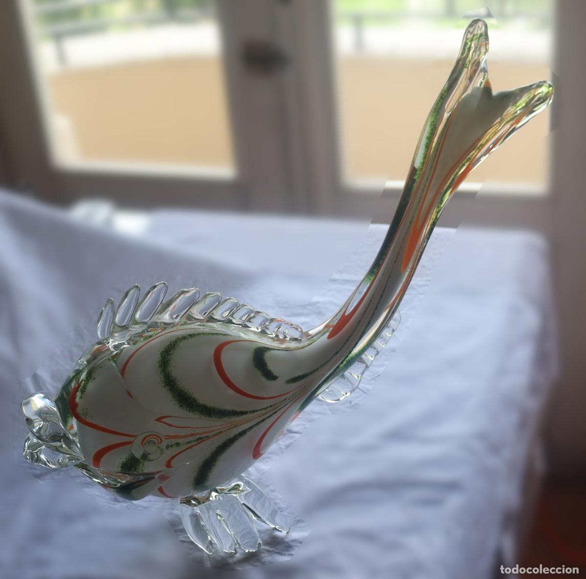 Segunda mano: Pez de cristal soplado vintage 52 cm - Foto 3