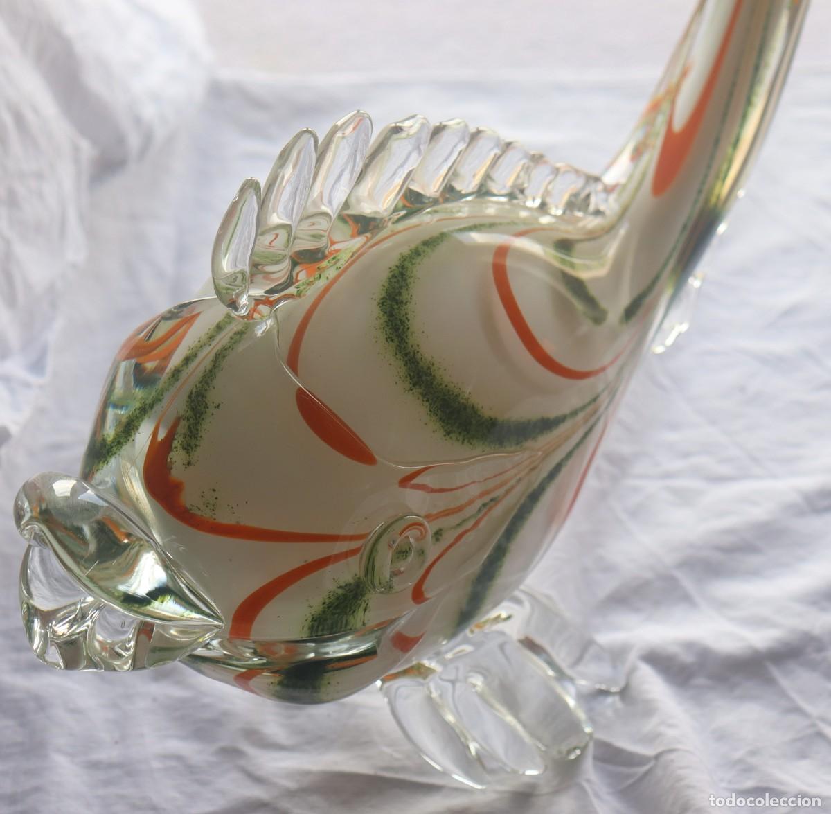 Segunda mano: Pez de cristal soplado vintage 52 cm - Foto 6