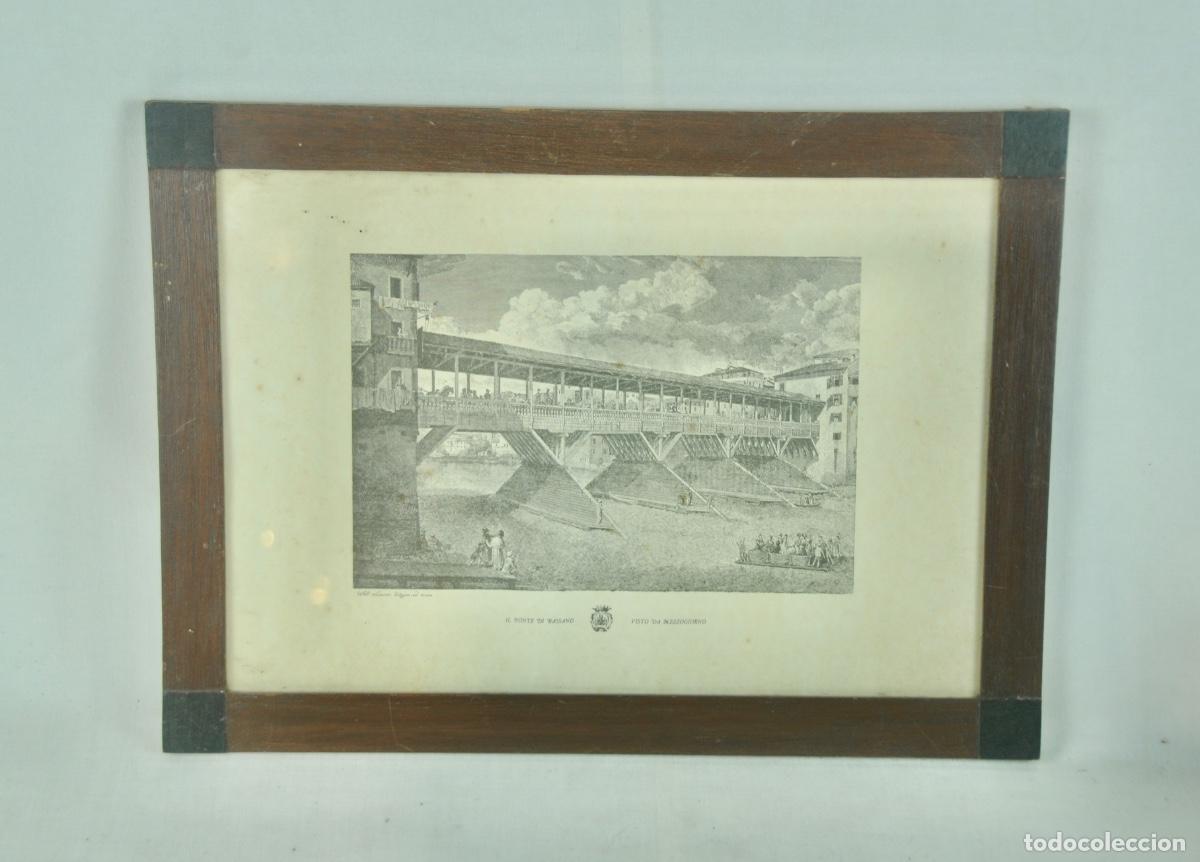 Segunda Mano: Cuadro l&aacute;mina puente Bassano Italia