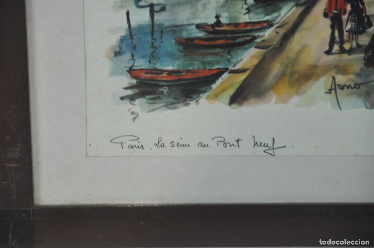 Segunda mano: Cuadro l&aacute;mina de Paris - Foto 4