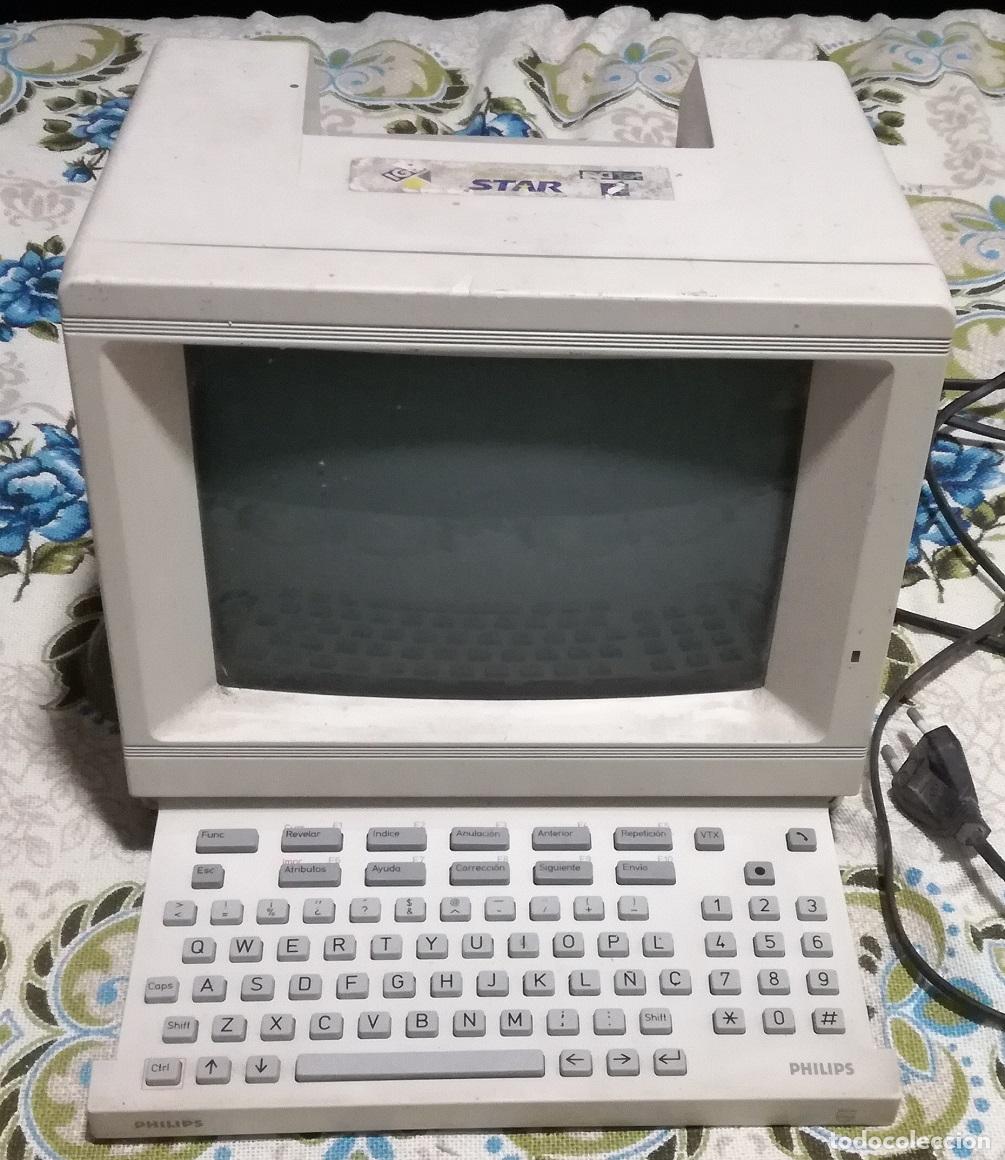 Segunda Mano: Antiguo ordenador Philips, con pantalla y con teclado retractil &iquest;a&ntilde;os 90?