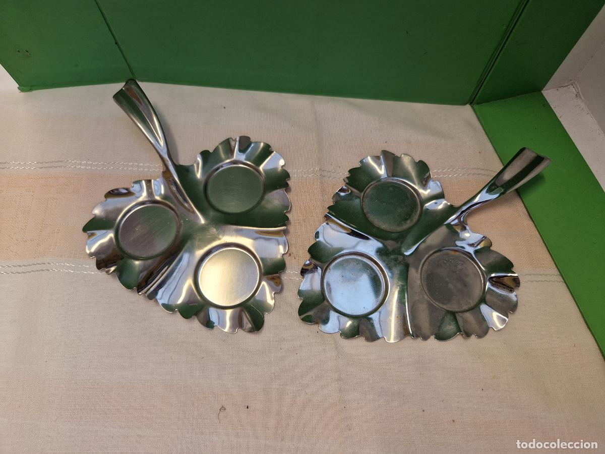 Segunda Mano: BONITAS BANDEJAS DECORATIVAS EN FORMA DE HOJA.