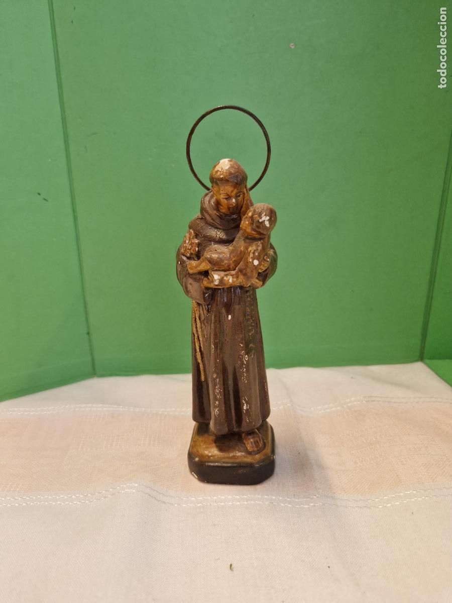 Segunda Mano: BONITA FIGURA DE SAN ANTONIO EN PORCELANA.