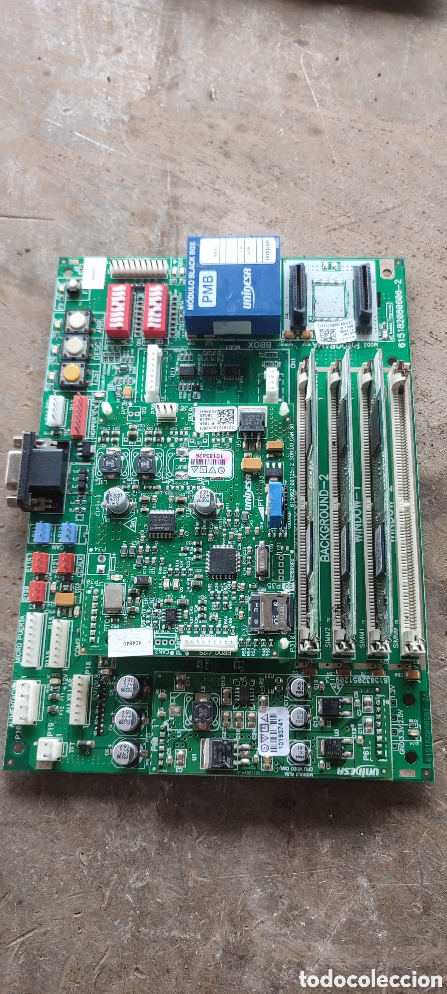 Segunda Mano: Placa base de maquina tragaperras del juego La M&aacute;quina Del Tiempo.