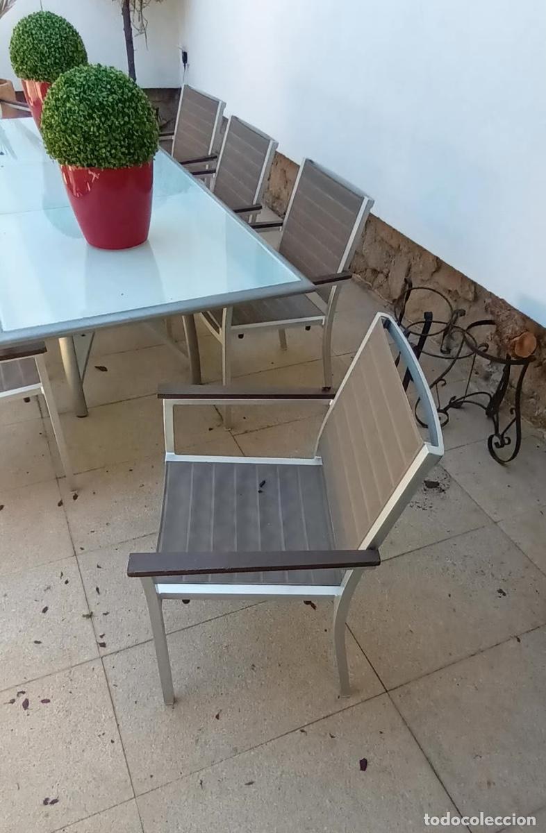 Segunda mano: Mesa Comedor Exterior El Corte Ingl&eacute;s + 8 Sillas - Foto 3
