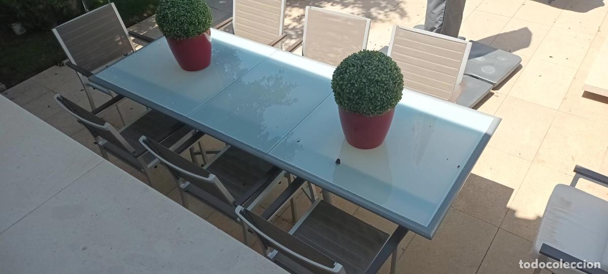 Segunda mano: Mesa Comedor Exterior El Corte Ingl&eacute;s + 8 Sillas - Foto 2