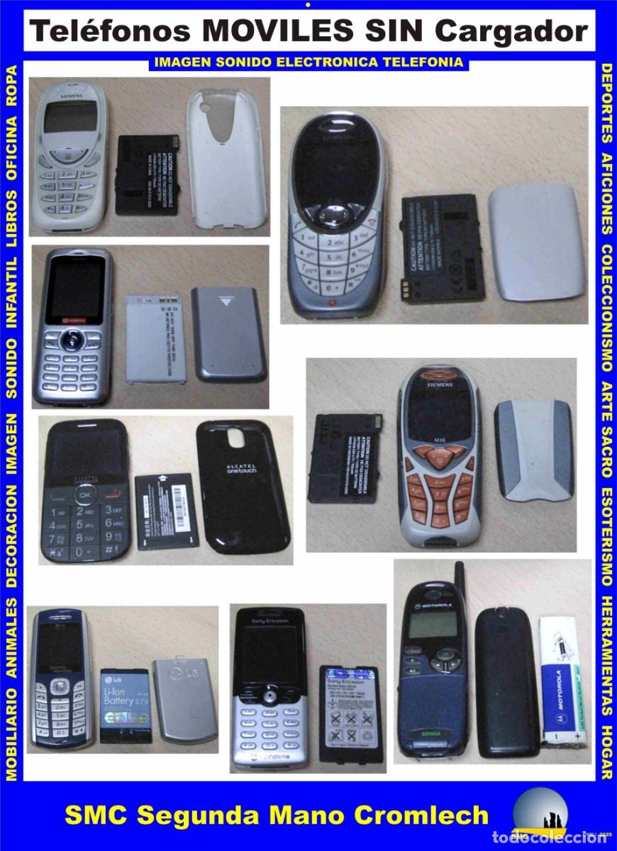 Segunda Mano: 9 TELEFONOS MOVILES a&ntilde;os 90-2000 SIN Cargador. PARA PIEZAS