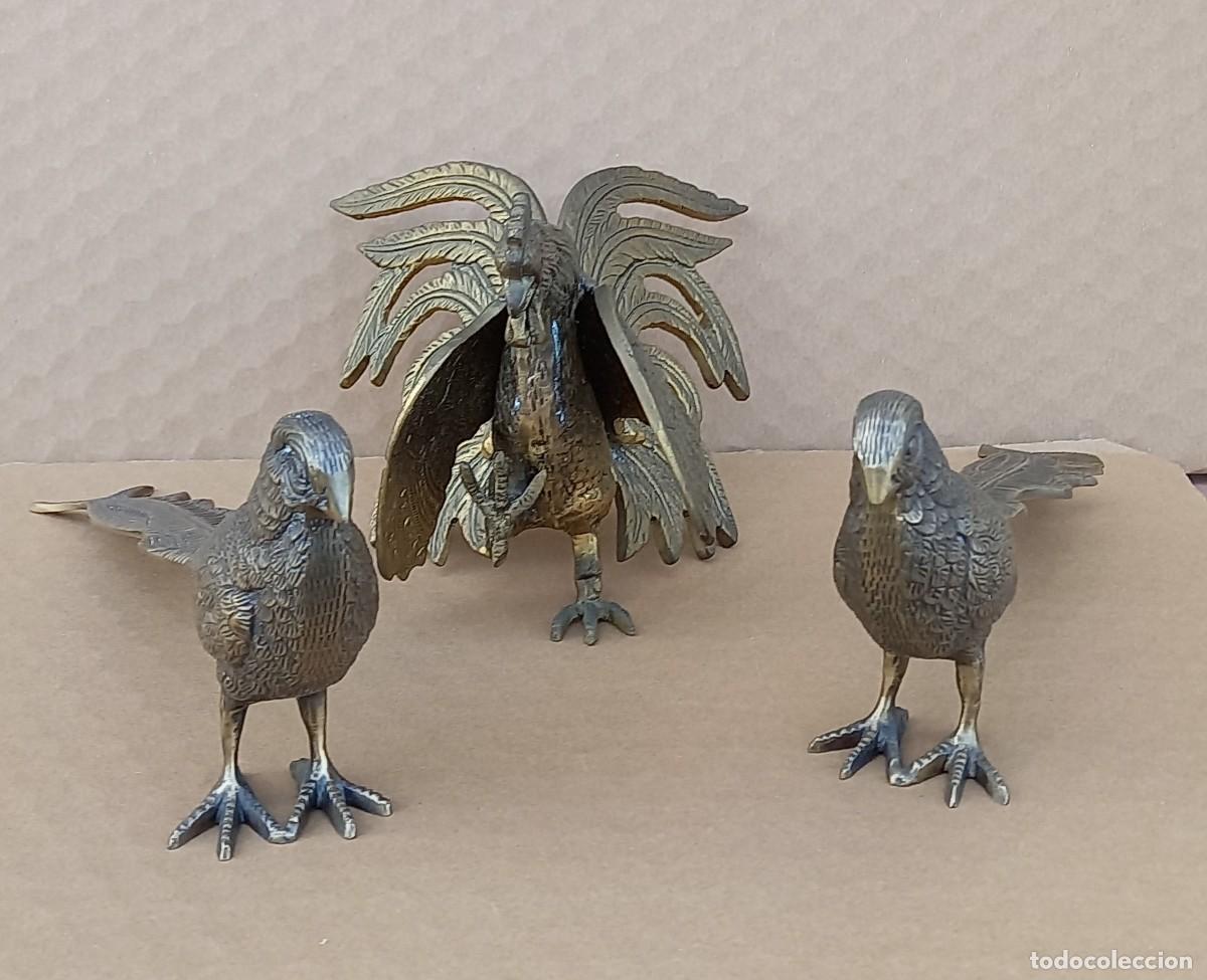 Segunda mano: CONJUNTO DE AVES LATON - Foto 1