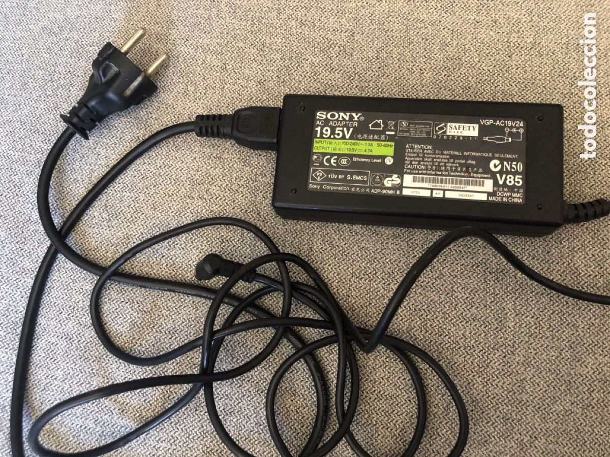 Segunda Mano: Cargador Sony VAIO VGP-AC119V24 19.5Vw. ASM