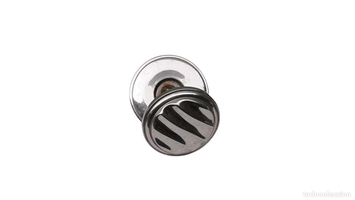D'Occasion: Pomo de Puerta Decorativo &ndash; Marca Giara &ndash; Acabado Niquelado &ndash; Estilo Vintage &ndash; Muy Raro