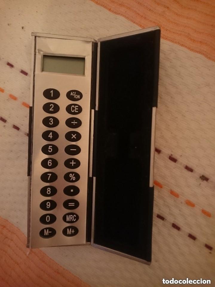 Segunda Mano: CALCULADORA ESTRECHA CON TAPADERA -VER FOTOS