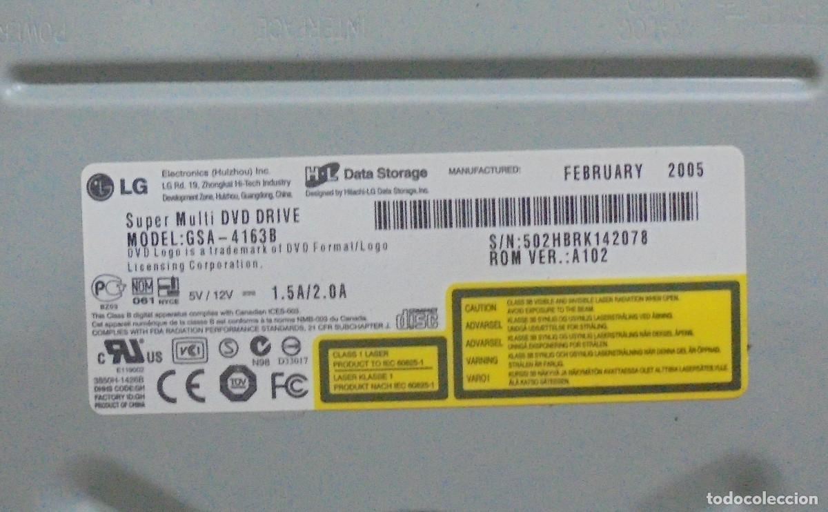 Segunda mano: LG. DVD+RW, Mod. GSA-4163B para PC - Foto 2