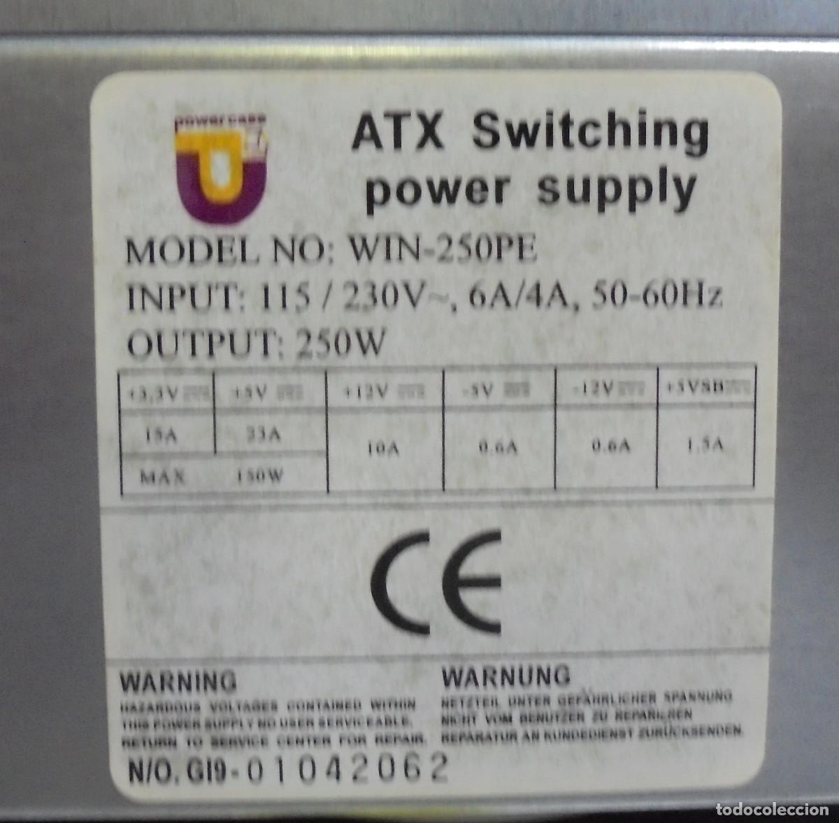 Segunda mano: Fuente de alimentaci&oacute;n ATX, 250 W - Foto 2