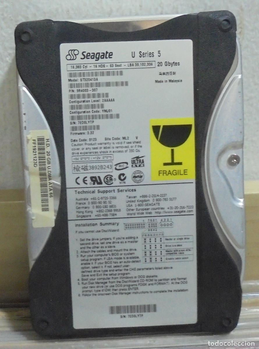 Segunda Mano: Disco duro Seagate. U Series 5, 20 Gbytes