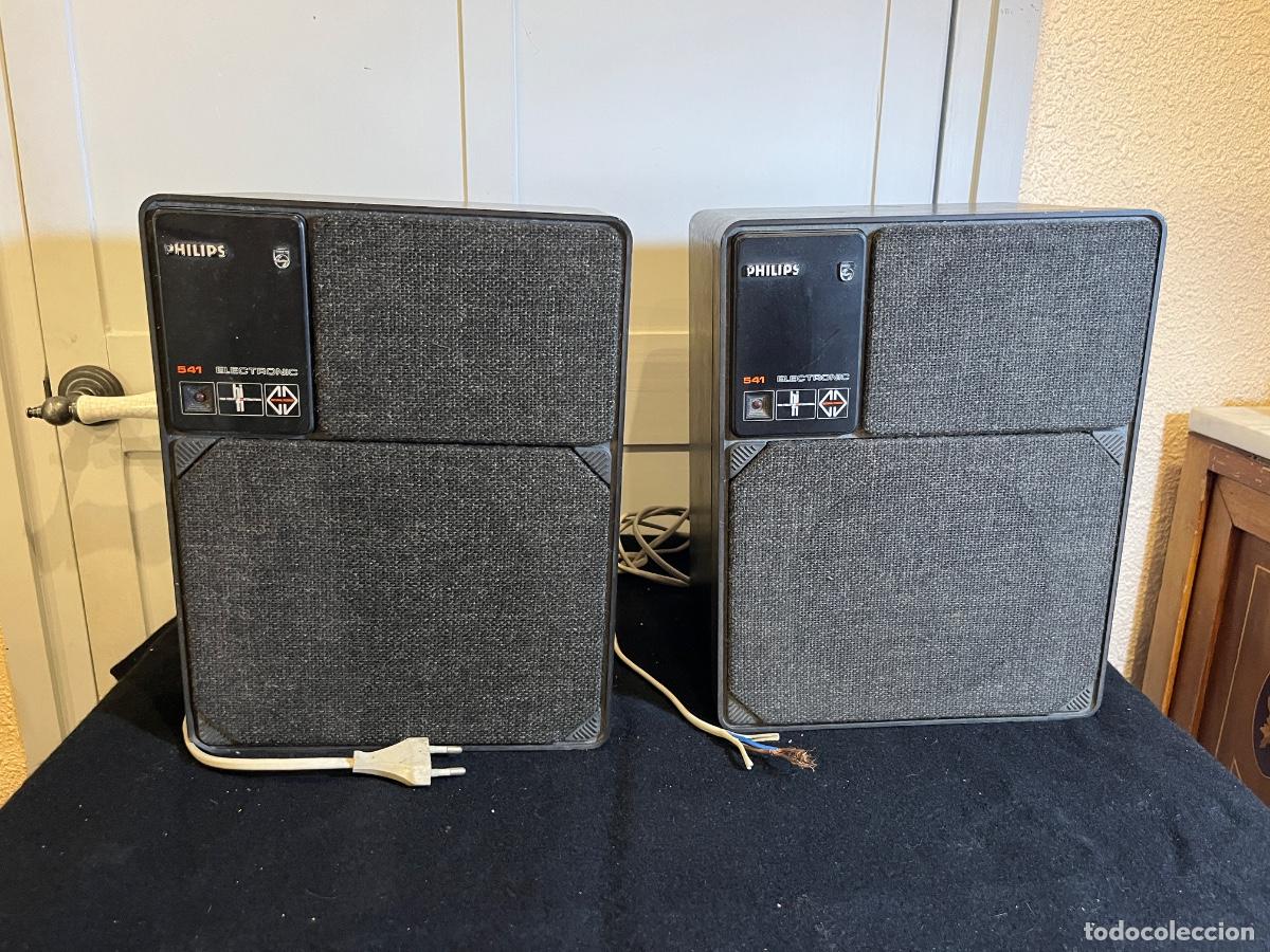 Segunda Mano: Altavoces Philips MFB 22RH541 Active Speakers Motional Feedback Vintage HiFi Holland Pair
