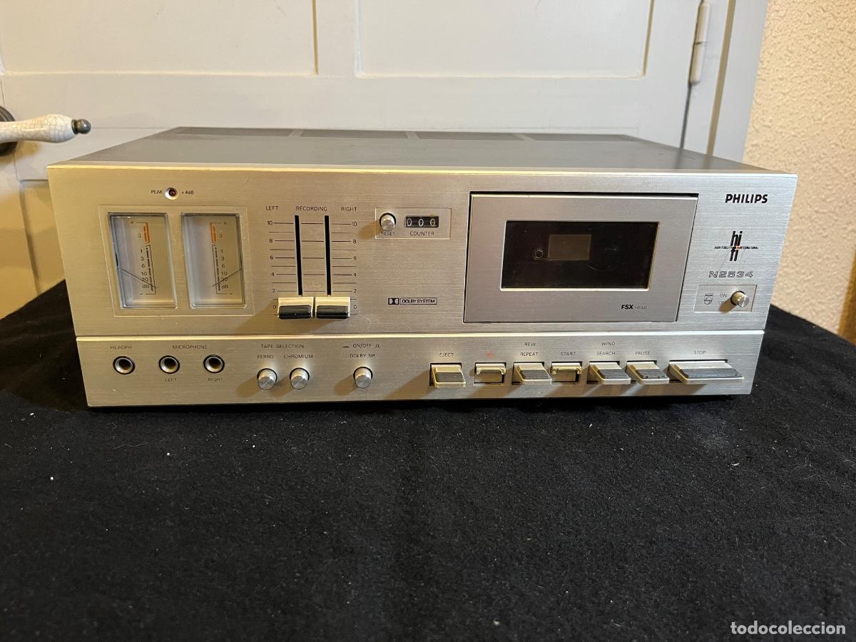 Segunda Mano: Philips N2534 Cassette Deck Vintage HiFi International Dolby FSX Head Holland