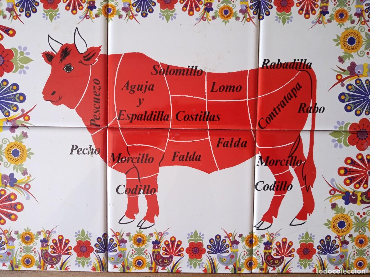Segunda mano: Cuadro Colgador De Cuchillos azulejos vaca - Foto 2